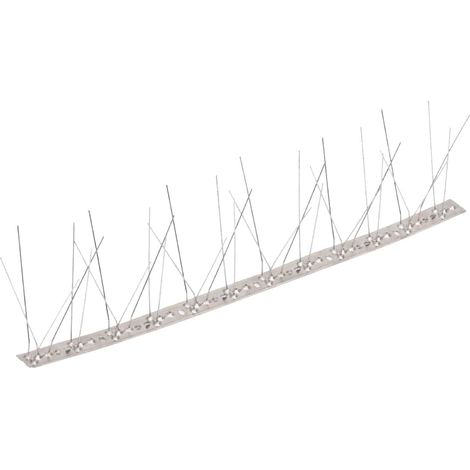 vidaXL Set de 6 hileras pinchos contra pájaros y palomas 5 filas 3 m (1/2)