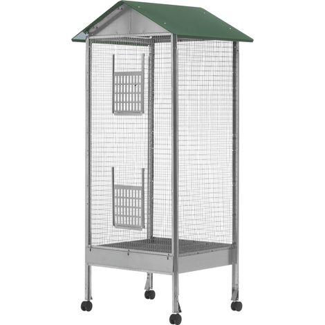 Voliera a Casetta Rettangolare a 1 Piano Cm 60 x 50X170 H
