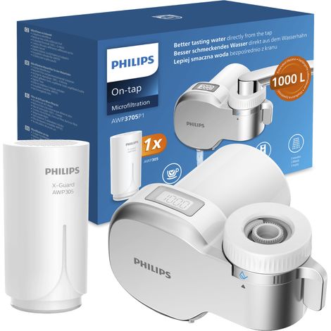 Filtre à robinet Philips AWP3705P1 avec affichage + 1 cartouche filtrante (1/5)