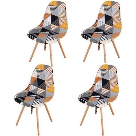 4 Pack Stretch Dining Chair Covers, Universal Armless Chair Slipcover for Living Room Kitchen Home Decor (1/5)