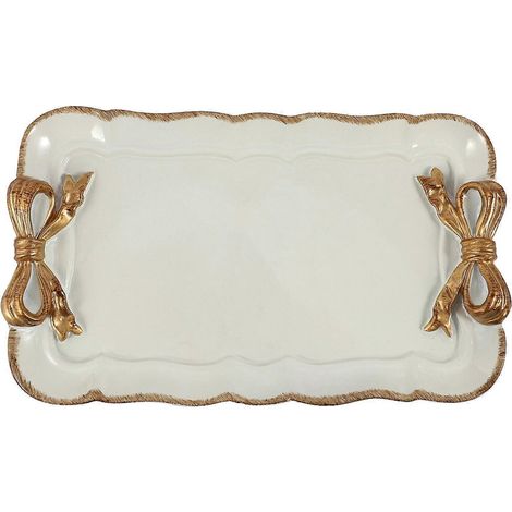 Plateau de rangement style européen, assiette décorative carrée pour desserts ou maquillage (1/5)