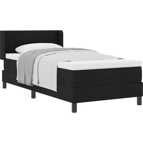 Maison Exclusive - Boxspringbett mit Kopfteil Schwarz 200 x 80 cm