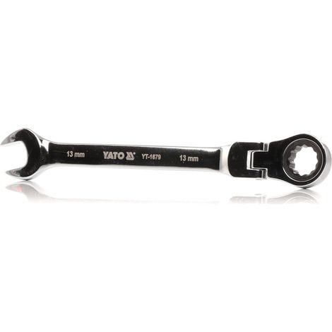 CHIAVE COMBINATA DA 13 MM CON CRICCHETTO E SNODO (1/4)