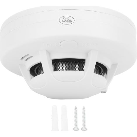 Détecteur de fumée photovoltaïque indépendant WiFi intelligent 85dB ignifuge pour maison bureau immeuble (1/5)