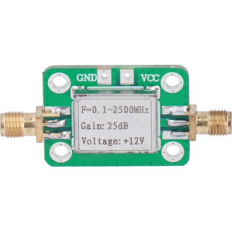 Amplificateur à Faible Bruit (LNA) 0.125-500MHz, Gain 25dB, Alimentation 12V, Connecteurs SMA