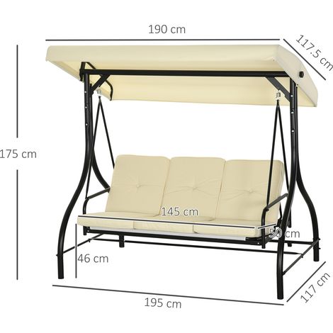Lit de camp avec poche de rangement, Lit de camping pliable, Transat de camping, Incluant sac de transport, Acier, Oxford, Gris, 190 x 68 x 52 cm (1/5)