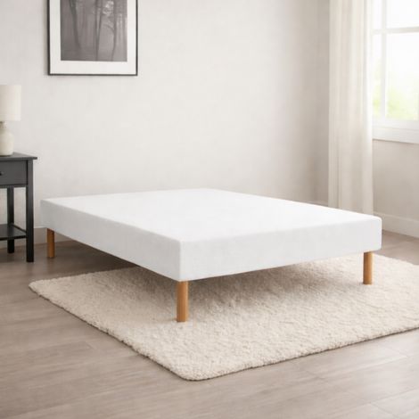 Sommier Essenzia TRADITION GRAPHIC 19cm Blanc 70x190 Lattes
