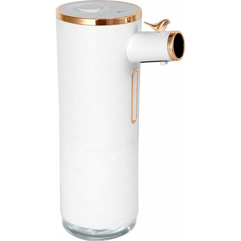 Distributeur de savon antibactérien pour hôtel blanc salle de bain sans contact et distributeur de savon design sain (1/5)