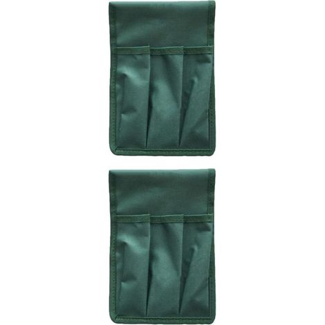 Sacs de jardinage à genoux, lot 2, en tissu Oxford vert, outils (1/5)