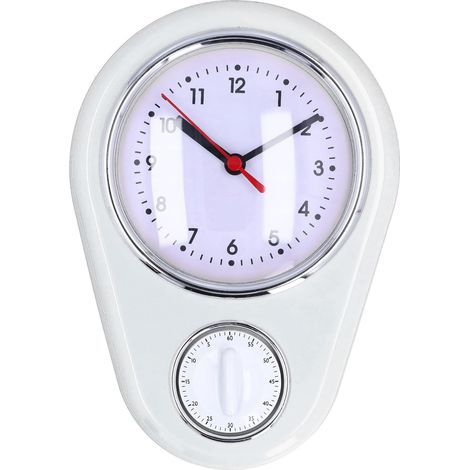 Minuteur de cuisine horloge murale 9 pouces horloge à quartz (1/5)