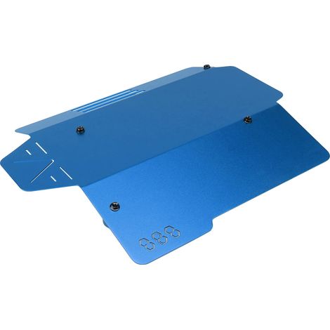 Tapa del compartimento del motor, aluminio resistente, fácil instalación, azul. (1/2)