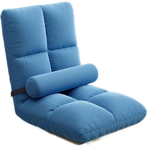Canapé-lit bébé pliable avec assise ergonomique inclinable pour studios, chambres fumeurs, alcôves, baies vitrées - bleu (1/4)