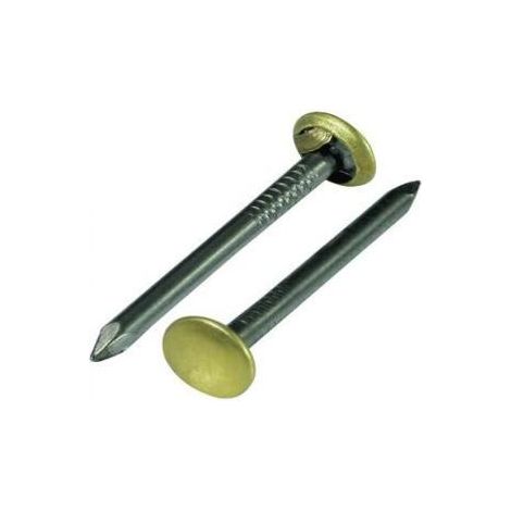 CHIODI ACCIAIO TESTA OTTONATA 20MM MAURER """ONE PRICE""" CF BLISTER 15PZ