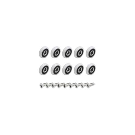 Confezione da 10 rulli di ricambio per porta doccia (19 mm)