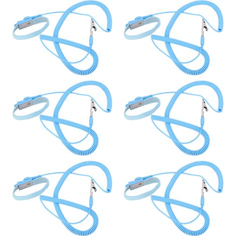 Bracelet Antistatique ESD avec Pince de Mise à la Terre pour Électricien, 5m x 2,4mm, Outil de Réparation (1/5)