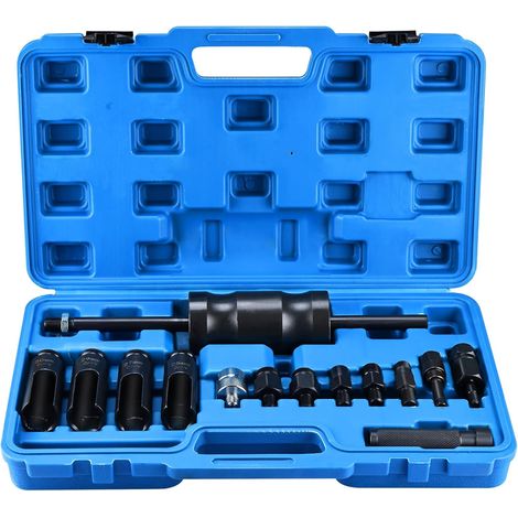 Diesel injector extractor set - Injector extractor - Injector puller - CDI tool (14 pieces)