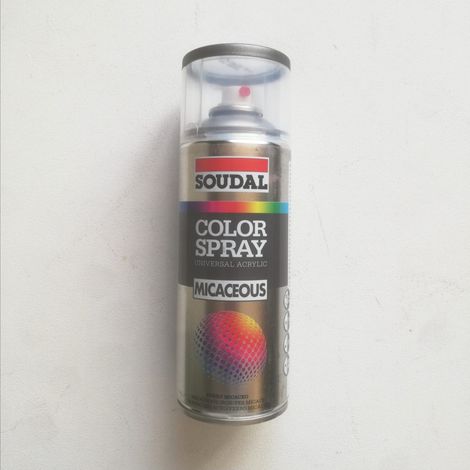 Soudal 400ml bomboletta spray vernice effetto antichizzante grigio scuro (1/2)
