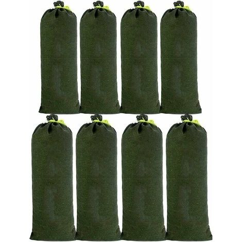 Sac de Sable - Toile Épaisse Résistante - Barrière Anti-Inondation pour Porte et Fenêtre - 8 Pièces - 25 cm et 50 cm
