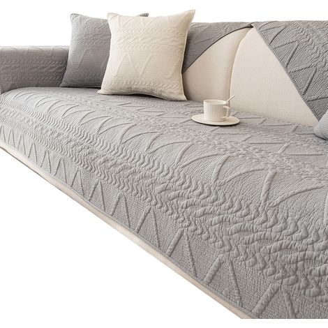Funda De Sofa - Algodón Lavado Nórdico - Antideslizante Jacquard - 90×180 Cm - Para Sofá Sillón Chaiselongue Y Sillas - 1 Unidad (1/5)