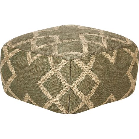 Pouf GOPI Jute Grün