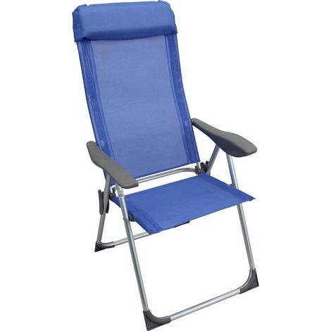 Tumbona de playa plegable de jardín azul mod.Giulia