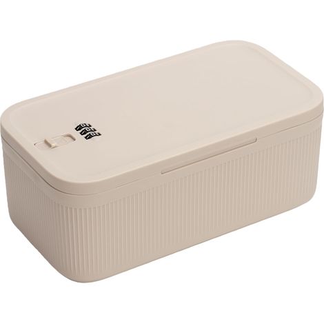 Mini Coffre-fort Petite Boîte Verrouillable : Boîte à serrure numérique à 3 chiffres, pour coffre-fort, objets de valeur, médicaments, boîte pour téléphone portable, pour bijoux, documents (1/5)