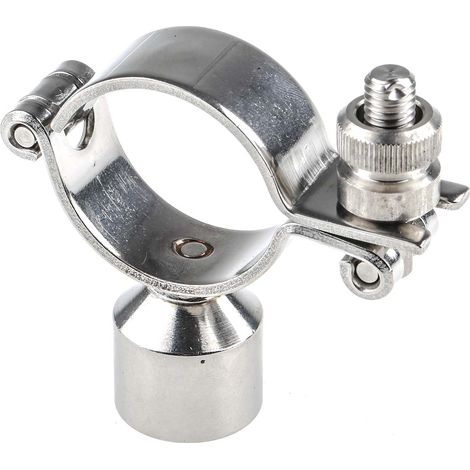 Rs Pro – Fixation à charnière pour tuyau – Acier inoxydable argent – Pour tube Ø 1-1/2 pouces – Connexion solide plomberie - 2pouces