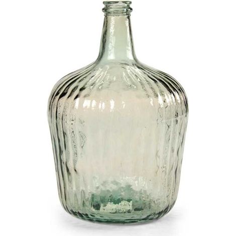 BOTTIGLIA DECORATIVA IN VETRO DA 10 LT IN COLORE CHAMPAGNE (1/5)