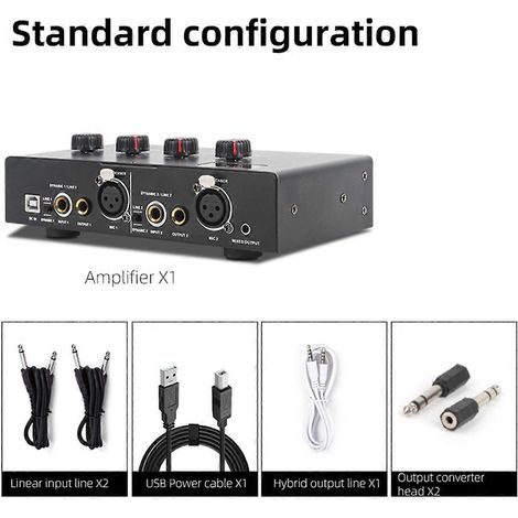 48V Dynamisches Mikrofon Kondensatormikrofon Verstärker Audio B-- (1/5)