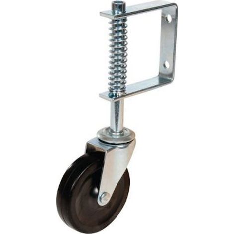 Roulette à SUSPENSION léger de portail , diamètre 100 mm - 57 Kg