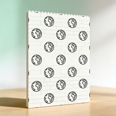 Cadre mémoire DIY adulte en blocs de construction, cadeau romantique (1/5)