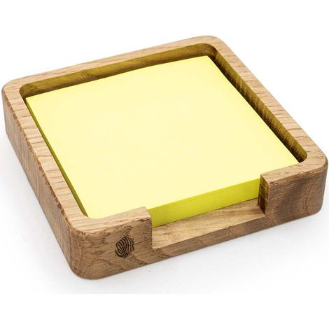 Quadratische Organizer-Notizbox aus Eiche (1/4)