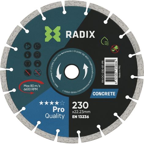 Disque diamant béton - Radix - Pro - 230 mm (1/3)