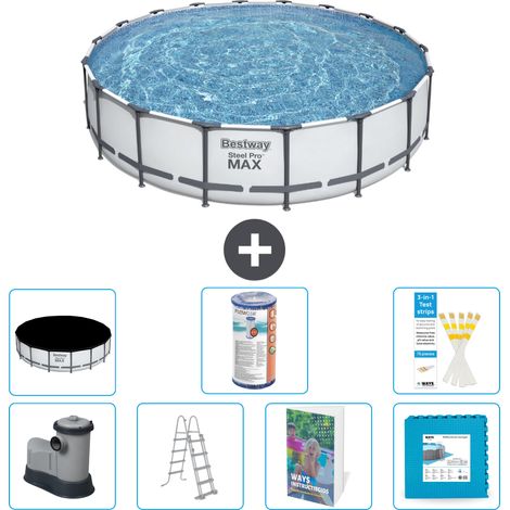 Bestway Steel Pro MAX Rund - 549x122 cm - 8-teilig S602
