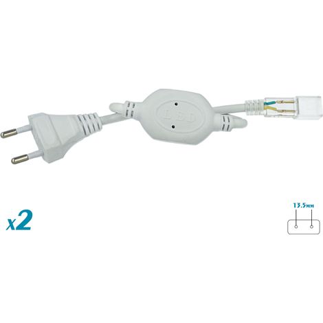 2 PZ Spine Alimentatore Trasformatore 2 Pin Passo 13,5mm per Bobina Striscia LED 220V 500W (1/3)