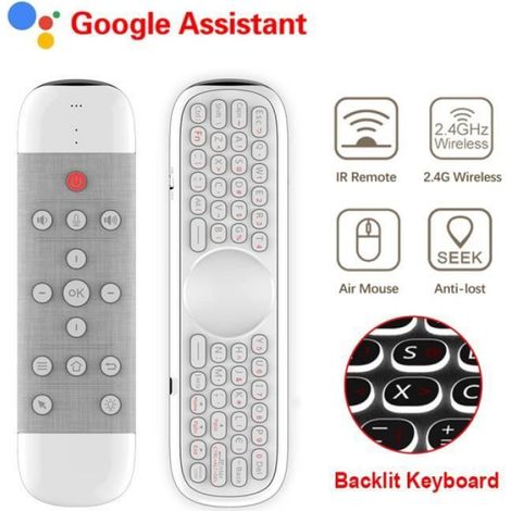 Télécommande Vocale - Air Mouse - Clavier Mini Sans Fil - Gyroscope 6 Axes - Pour Android TV Box - 1 Pièce (1/4)