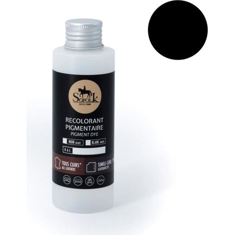 Pittura Pelle/Similpelle (125ml, NERO) - SOFOLK - Manutenzione per Sedile e Volante di Auto, Divano, Scarpe (1/4)
