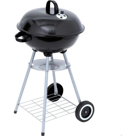 Aktive D46 Cm Schwarz Tragbarer Holzkohlegrill