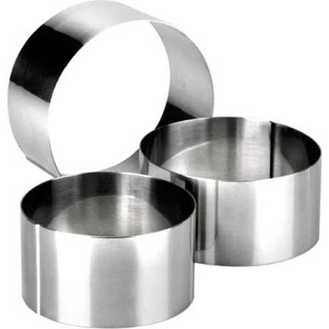 Ibili Cercle de dressage acier inoxydable argent 19 cm