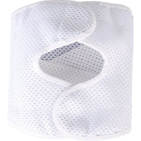 Protège-genoux sportifs blancs taille M, protection rotulienne pour course basketball homme femme, coussinets articulaires antidérapants (1/5)