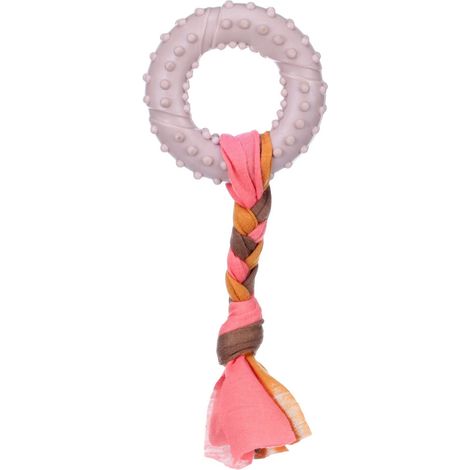 Jouet Bunty Anneau Taupe 17 x 7.3 x 2.1 cm pour Chiot - Flamingo (1/3)