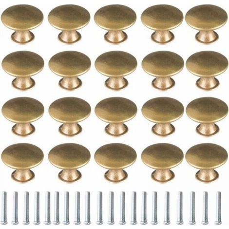 20 pièces poignées de porte en laiton poignées en laiton vintage poignées de meubles poignées de porte de tiroir poignées de meubles (1/4)
