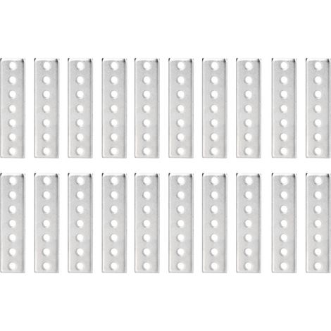 20 Pièces Plaques de Raccord Métalliques Galvanisées, Résistantes à la Flexion et Haute Résistance pour Renforts Structurels (1/5)
