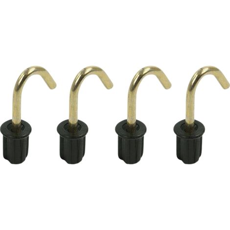 Grifo para poste de tienda doblado 19mm 4 piezas en blister