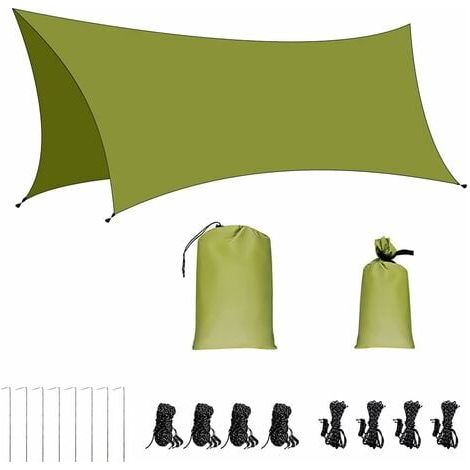 Aiperq Voile d'ombrage Imperméable Rectangulaire 3x3m, Toile Ombrage Résistant à l'eau, Filet dombrage Rectangle 3x3m avec Piquets de Sol et Cordes, Protection Rayons UV pour Patio Terrasse Extérieur (1/4)