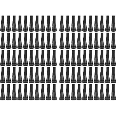 100 PCS Doigts De Plumeuse De Poulet pour Machine De Plumeuse De Volaille, Épilation en Poultry Epilator Caoutchouc Doigt Plumeuse Picker pour Poulet, Canard, Plumes D'oies (Le Noir) (1/5)