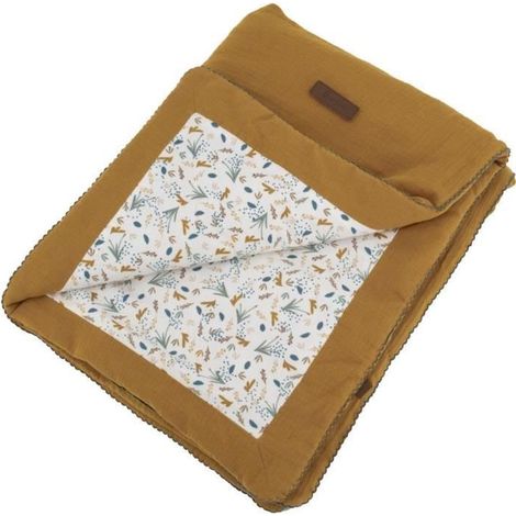Double-sided blanket - DOMIVA - BY THE WATER - 75 x 100 cm - Caramel (1/2)
