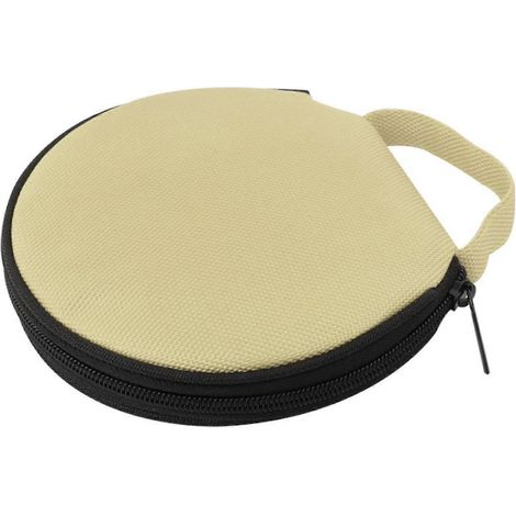Étui CD/DVD, pochette de rangement pour CD, capacité 20 CD, beige (1/4)