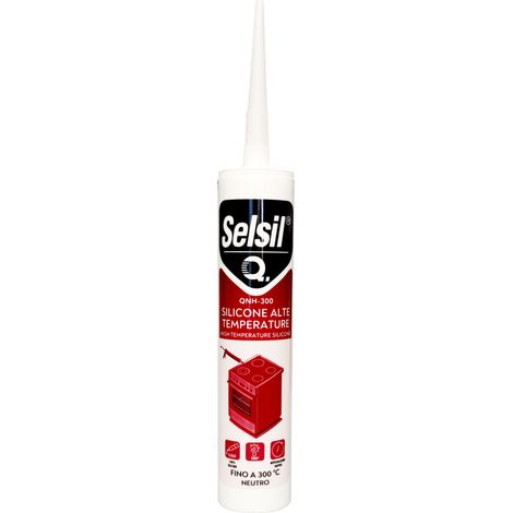 1PZ SELSIL SILICONE ALTE TEMPERATURE CARTUCCIA QNH-300 310ML