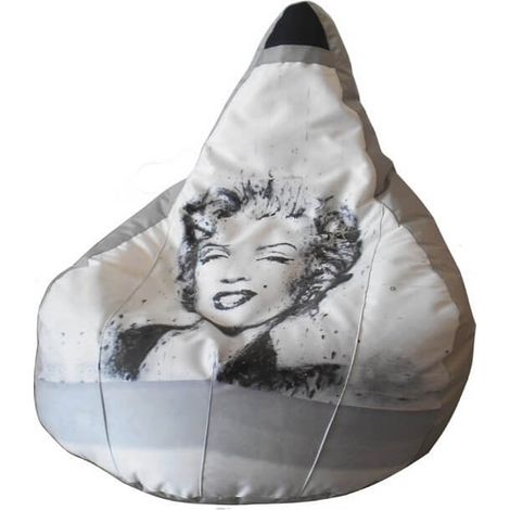 Poltrona a Sacco Pouf in Poliestere Design Marilyn Avalli (1/2)
